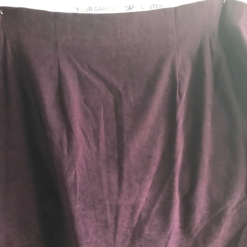 Suede look knee length skirt size 24